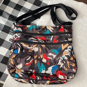 Vera Bradley Abstract Crossbody Bag - Black, Red, Blue